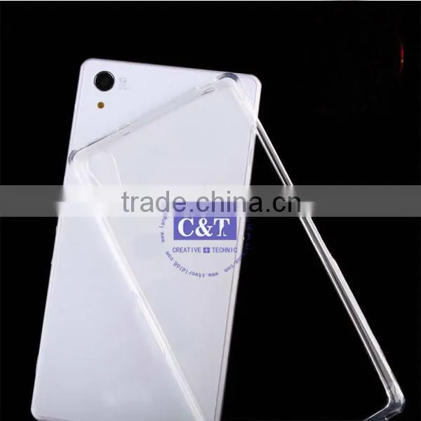 C&T 0.3mm Ultra Thin Clear Rubber Soft TPU Matte Case Cover for Sony z2 photo-6