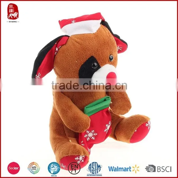 Wholesale Custom Plush Toy Bear With Boots Christmas Animated Plush photo-3