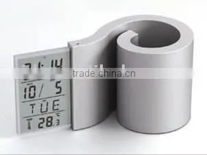 LCD Clock With Penholder for Promotion