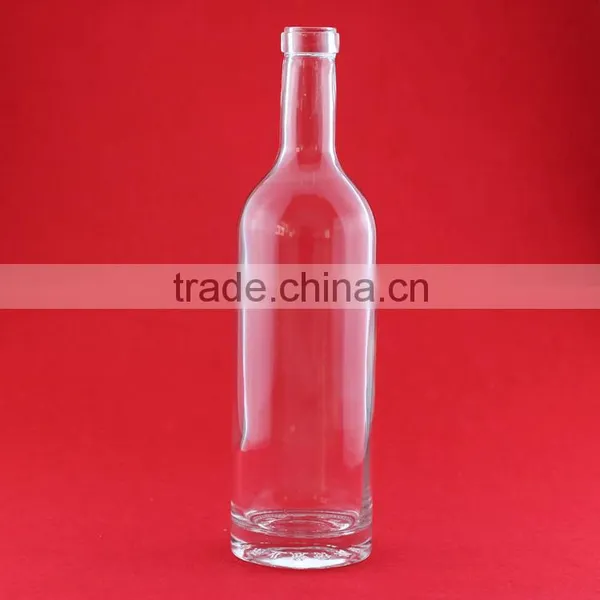 High Quality Heart Gin Bottle Frosted Alcohol Bottle Violin Glass Bottle photo-3