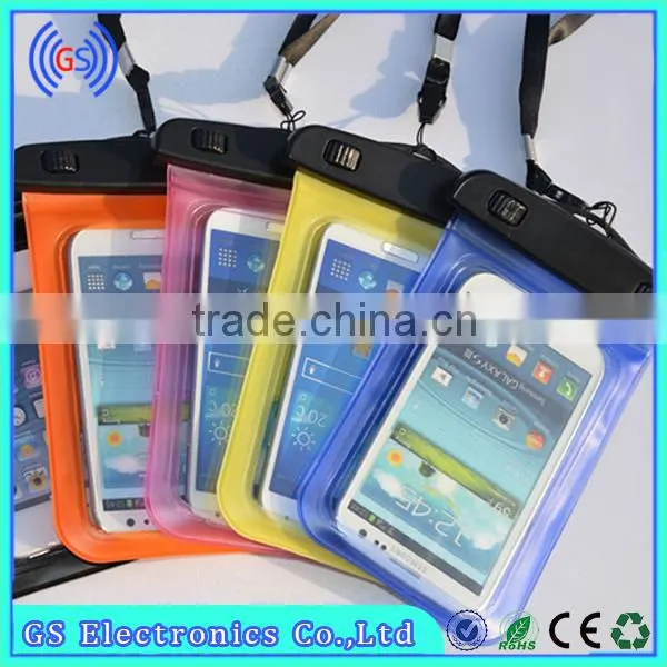 Hot Selling Waterproof Bag for Mobile Phone, PVC Waterproof Cases For Samsung s3