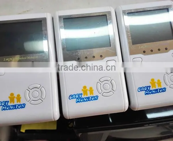 Chea Price Color LCD Nanny Monitors 2.4GHz Wireless Up To250 Meters 9 LED OEM Baby Monitor photo-3