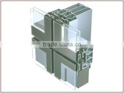 Hot Selling Manufacturer With Customized Curtain Wall Price /glass Curtain Wall Price/ Aluminium Curtain Wall Profile photo-3