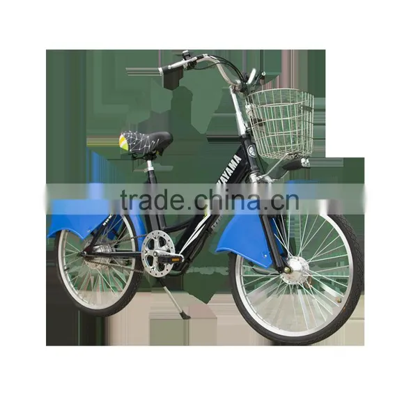 24 Inch Green City Electric Bike With Anti Lock Brake System Mudguard