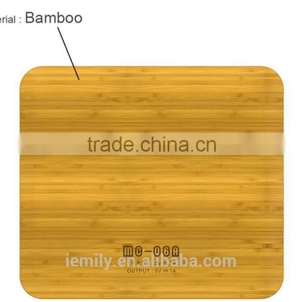 New Bamboo Dual 2 Coil qi Wireless Charger Samsung Wireless Charger Pad photo-6