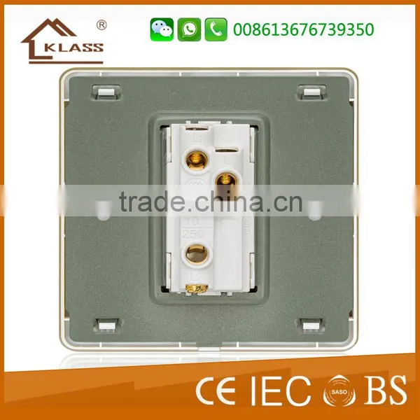 Saudi Arabia SASO Approve Electric Light Brushed Stainless Steel Wall Switch and Socket photo-2
