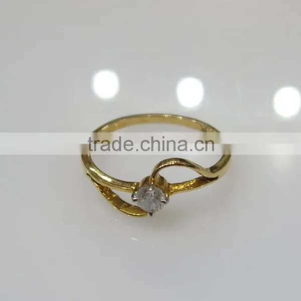 Gold Diamond Ring Solitaire 0.15cts photo-3