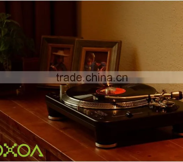 VOXOA DJ Turntable T80 High Torque 3 Speed Vinyl Turntable With Height Adjustable S-shaped Pick up Arm photo-3