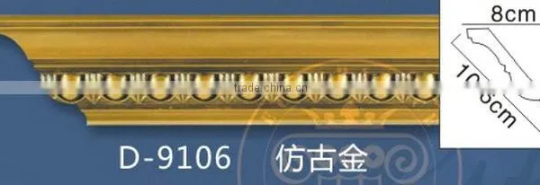 Manufacturers New Design Mouldings Ceiling Decoration Interior pu Cornice Moulding photo-2
