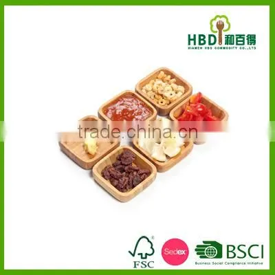Hot New Products for 2016 6pcs Wood Sauce Bowl-mini Bowl-small Bowl Wholesale photo-2