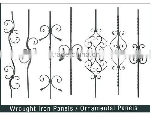Wrought Iron/ Cast Iron Panels Ornaments, Iron Craft Components For Gates photo-2