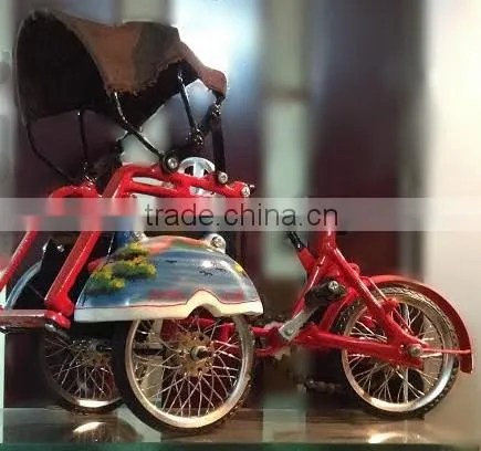 Indonesian Yogyakarta Pedicab (Trishaw) Miniature Souvenir