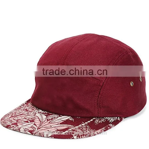 High Quality Wholesale Flat Brim Custom Printing 5 Panel Hats photo-6