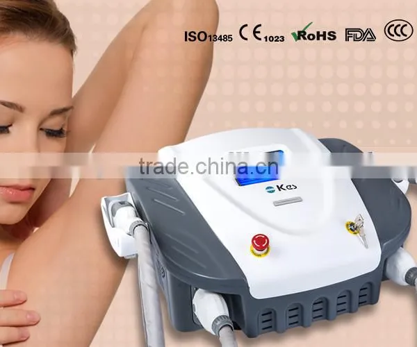 Mini Machine With Two Hand Pieces Distributor Wanted Body Hair Removal Acne Scar Removal Ipl Elight Shr Permanent Hair Removal photo-2