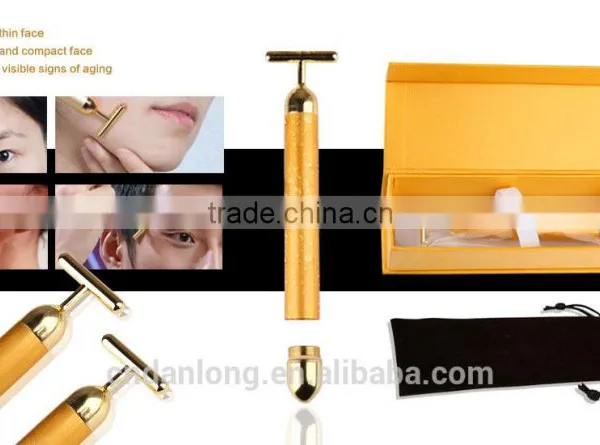 24K Gold Beauty Bar Vibrating Facial Massage photo-2
