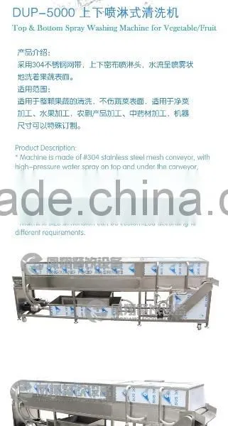 DUP-5000 Vegetable and Fruit Top and Bottom Washer Cleaner photo-6