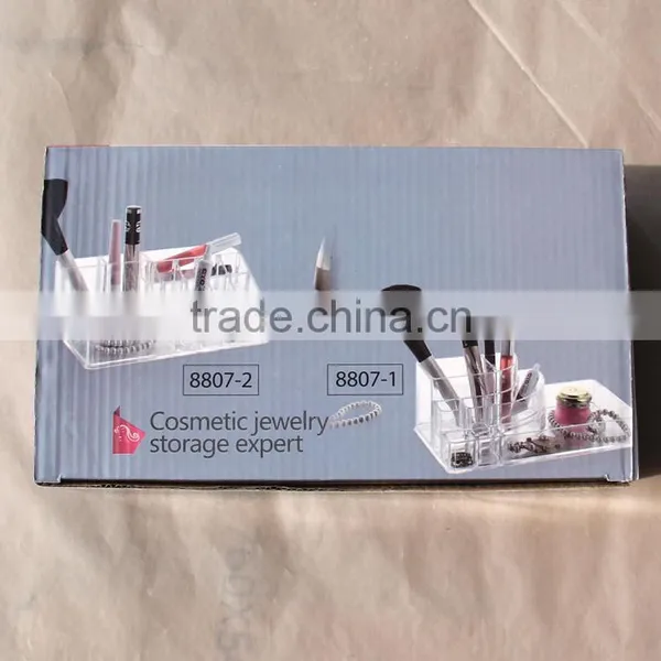 Wholesale Innovative Household Beautful Clear Cosmetic Acrylic Makeup Organizer for Store Jewelry Cosmetic photo-3