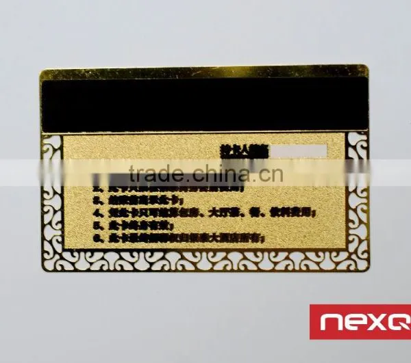 Metal Golden Stainless Steel Member Card photo-2