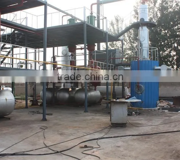 DAYI Hot Sale Black Used Lube Engine Oil Refinery Equipment With 90% Oil Output photo-2