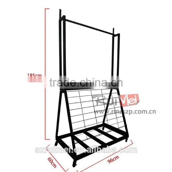 High Quality Floor Standing Metal Carpet Display Rack photo-5