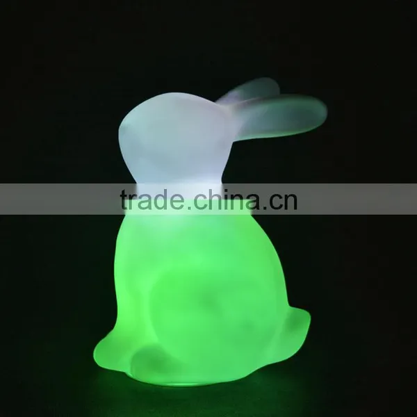 LED Multi-colour Change Rabbit Shaped Night Light for Whole Sale photo-4