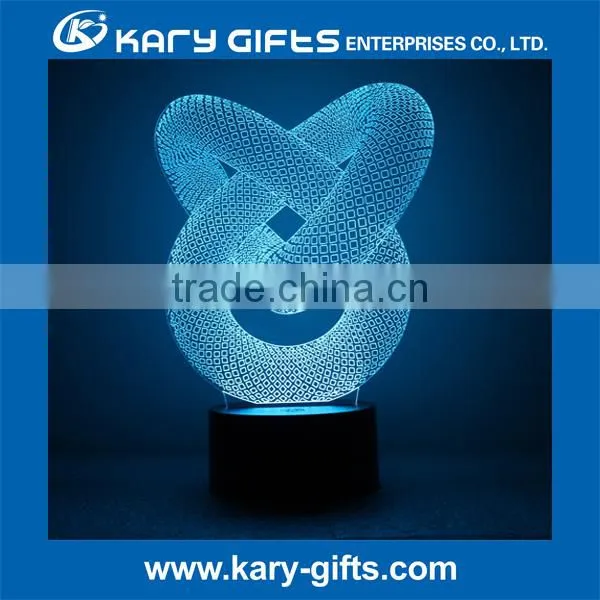 Factory Supply LED Night Light 3D Illusion Table Lighting Lamp in Stocking photo-5