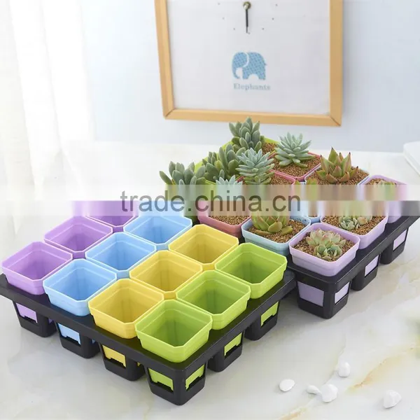 Plastic Flower Pot Rack -12 Grid photo-5