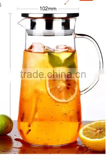 Clear Glass Water Jug Set With Two Glass Water Cups photo-2