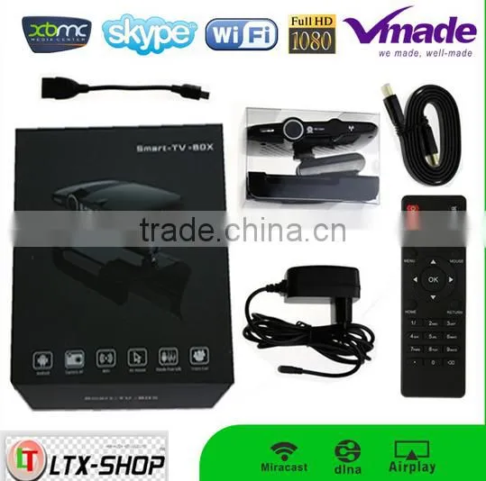 Hot-selling Android TV Box With 5.0 Camera OTT Box 5.0MP Camera MIC Website Quad Core H3 Allwinner Android TV Box photo-6