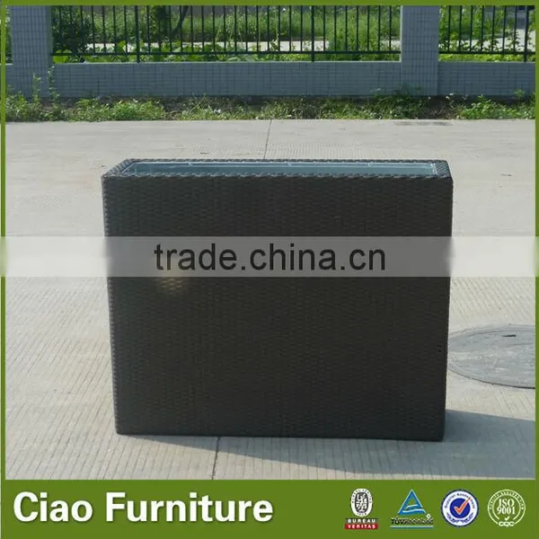 Outdoor Rattan Flower Pot Garden Planter Furniture photo-5