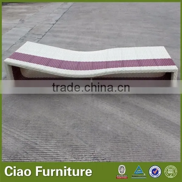 Wooden Outdoor Furniture Rattan Sun Lounger photo-3