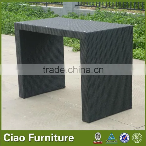Outdoor High Bar Counter Cocktail Rattan Bar Table Furniture photo-2