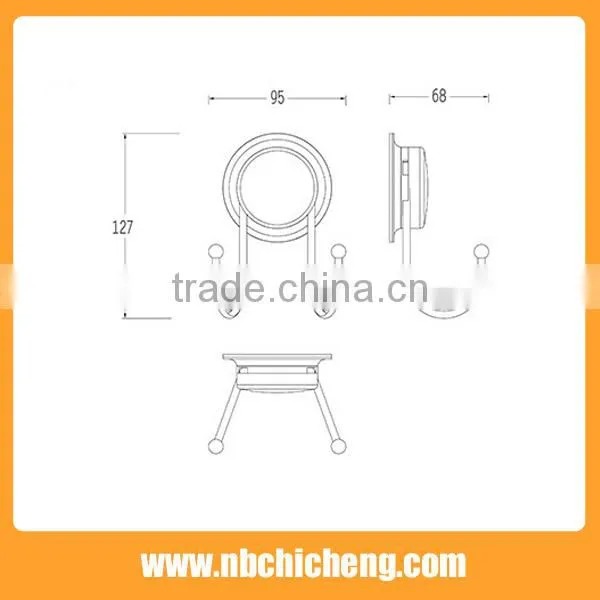 Wall Mounted Bathroom Shower Hook Plastic Bath Hooks photo-2