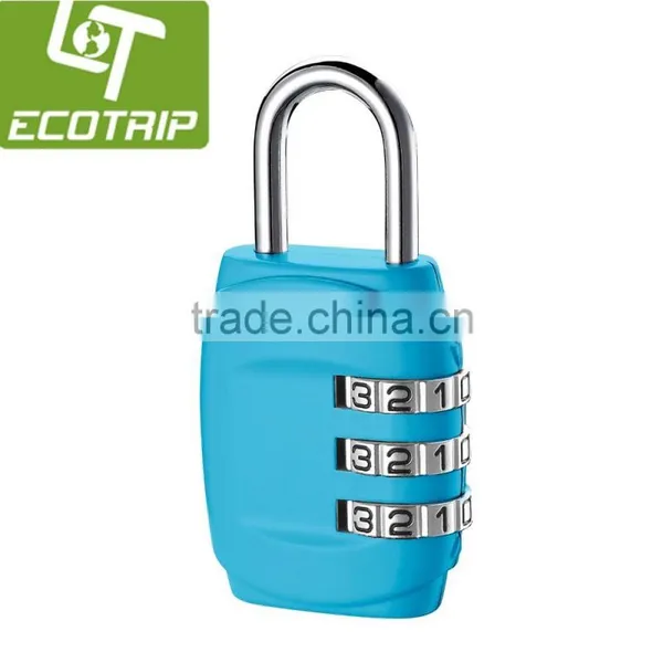Zinc-Alloyed 3-Dial Combination Shackle Travel Security Lock photo-4