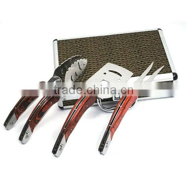 BQ-0042 3-Piece Alu Case Folding Bbq Tools/bbq photo-2