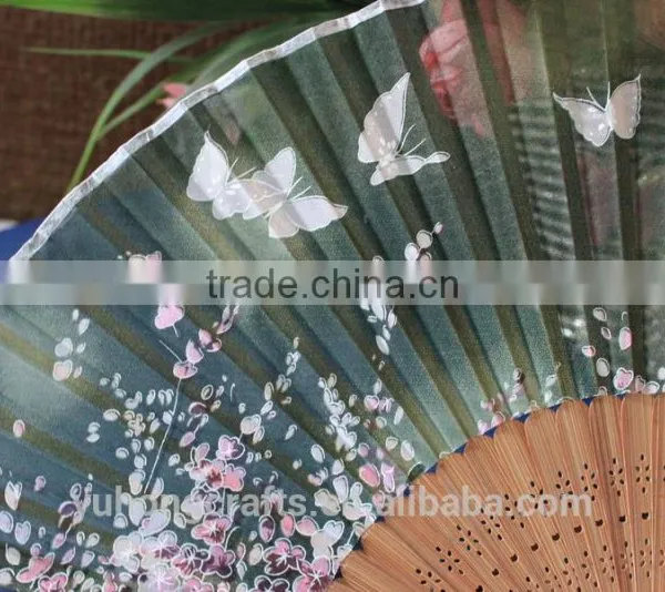 Japanese Bamboo Silk Fan Wholesale photo-3