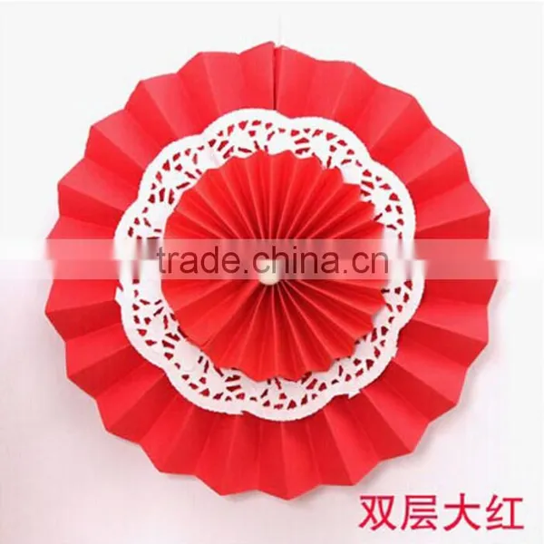 Colorful Wedding Party Decorations Paper Honeycomb Fan Wholesale photo-4