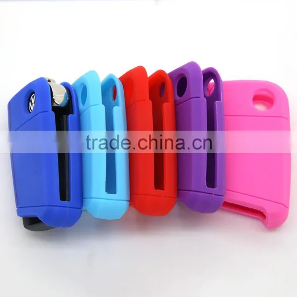 Factory Hottest Selling Style Unit Color Silicone Key Case for Volkswagen Golf 7 Key Cover 2016 photo-5