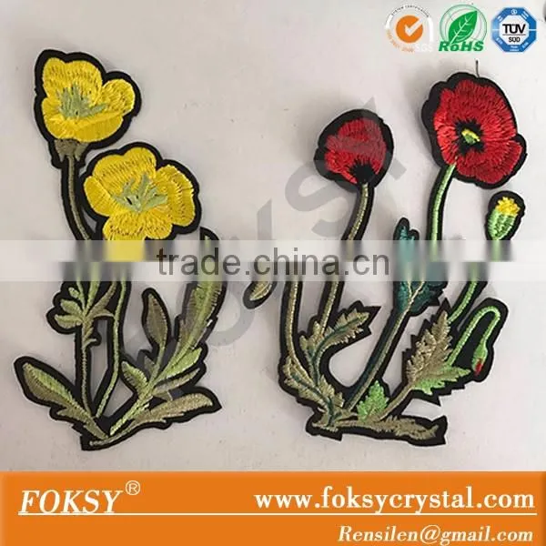 New Design Flowers Iron on Embroidered Patch for Clothing photo-2