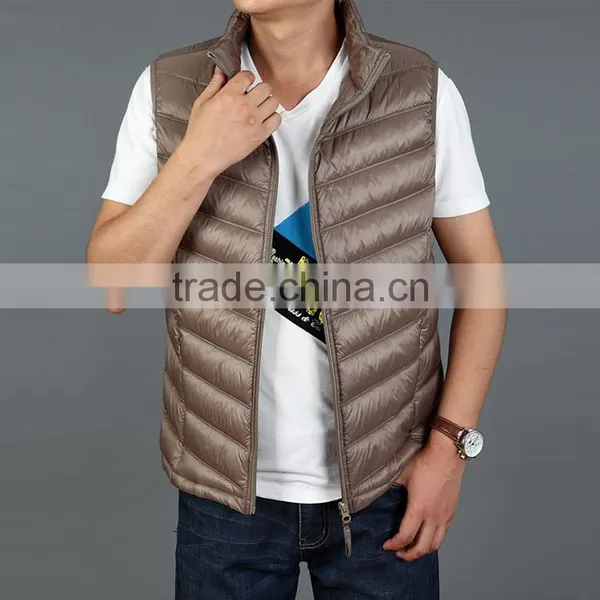 Most Popular Winter Orange Down Vest Winter Jacket Cheapest Price Winter Vest photo-2