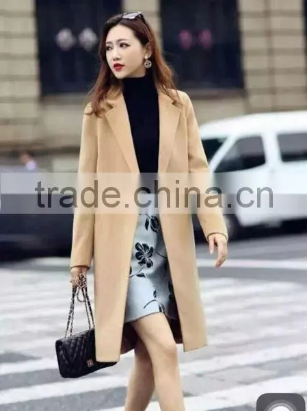 GZY Stock Warehouse Woman Clothes Winter Wollen Overcoat Stock England Model Export China Charming Design 2017 photo-5