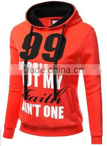Women's Basic Graphic Words Printed Pullover Long Sleeve Hoodie photo-4