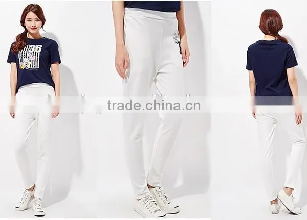 Female Black Knitting Leisure Trousers of Radish photo-5