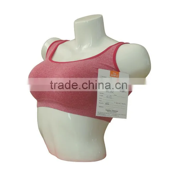 Nice Quality New Style Seamless Woman Underwear Ladies Melange Single Layer Sport Bra photo-2
