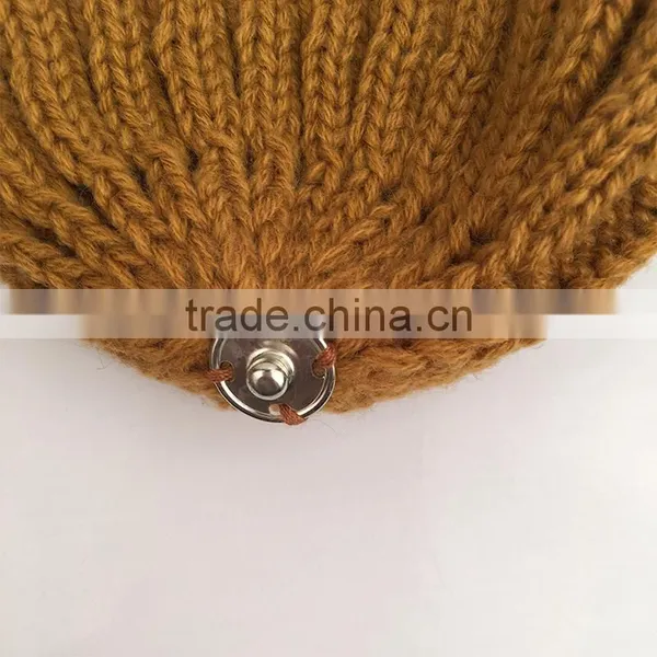 Myfur Elegant Pom Beanie Hat Women Winter Knitted Hat With Fur Pom photo-4