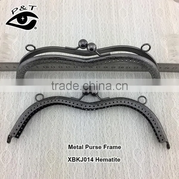 18CM Embossed Pattern Metal Clasp Frames for Handbags photo-2