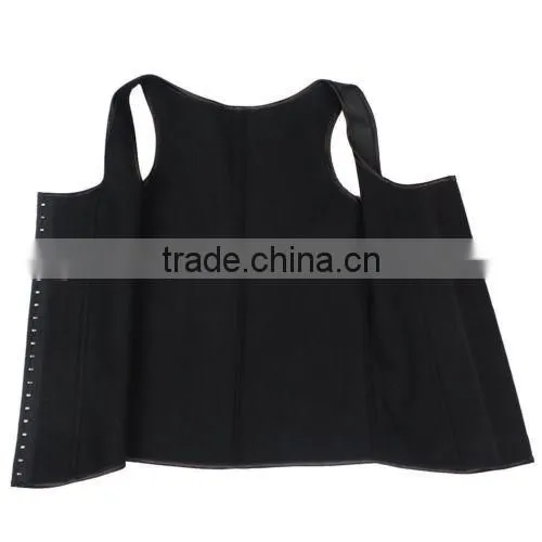 Men Sport Latex Waist Training Cincher Body Shaper Basque Halter Corset Ann Slim photo-5