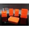 Orange Resin Bathroom Accessories Sets