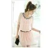 Wholesale Clothing--white and Black Paillette Dress(1415)
