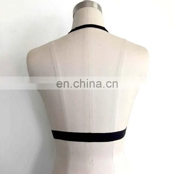 Customize Wholesale Garter Belt Women Pastel Gothic Bust Strap Bra Rave Wear Binding Sexy Women Cage Bondage Lingerie photo-2